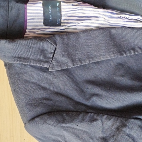 Zara boyfriend blue navy blazer Small - Picture 9 of 12